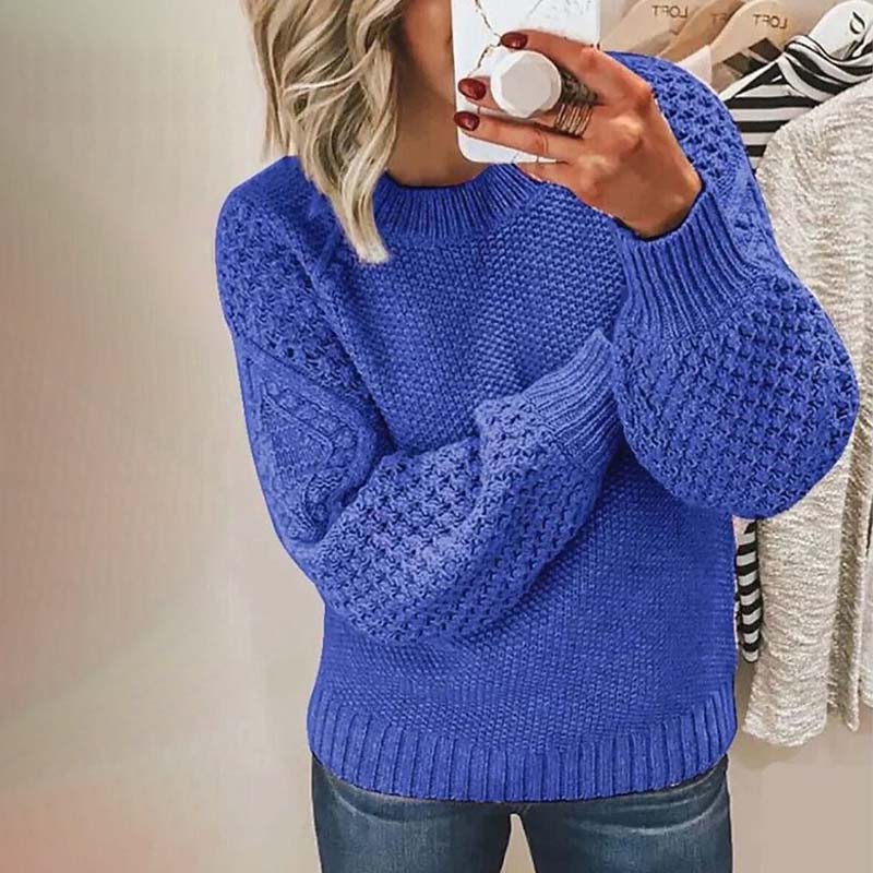 Berg-Feldt | Einfarbiger Strickpullover