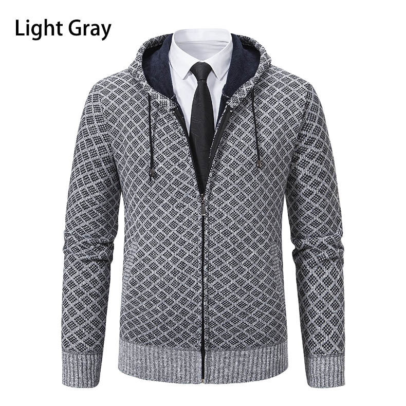 Herren modische Sweatjacke mit Kapuze und elegantem Muster Berg-Feldt