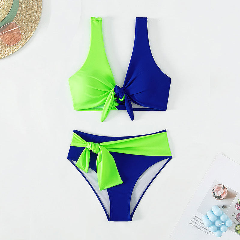 Modern Bikini Set with trendy knot design and high-cut bottoms by berg-feldt