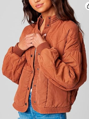 Doudoune matelassée tendance pour femme avec col montant Berg-Feldt