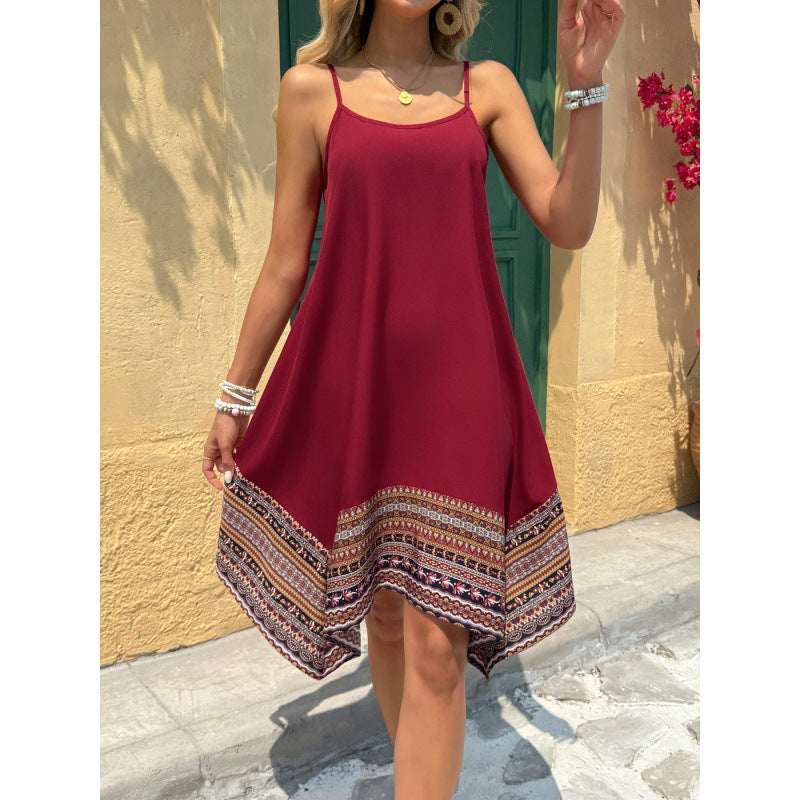 Robe femme style bohème avec encolure asymétrique de berg-feldt
