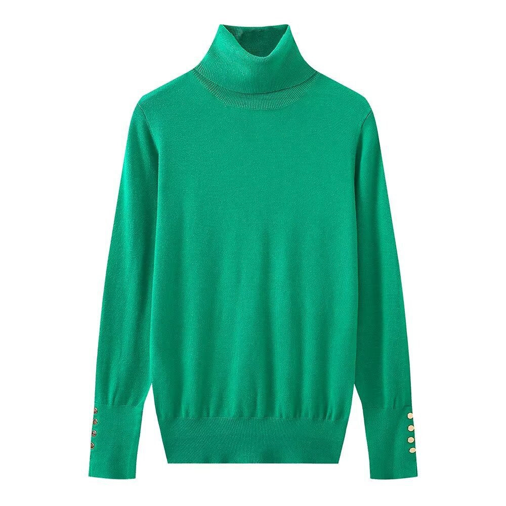 Pull col roulé boutonnée femme Berg-feldt
