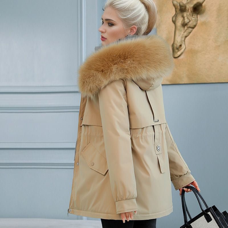 Parka d'hiver isolant pour femme avec col luxueux en fausse fourrure et doublure chaude Berg-Feldt