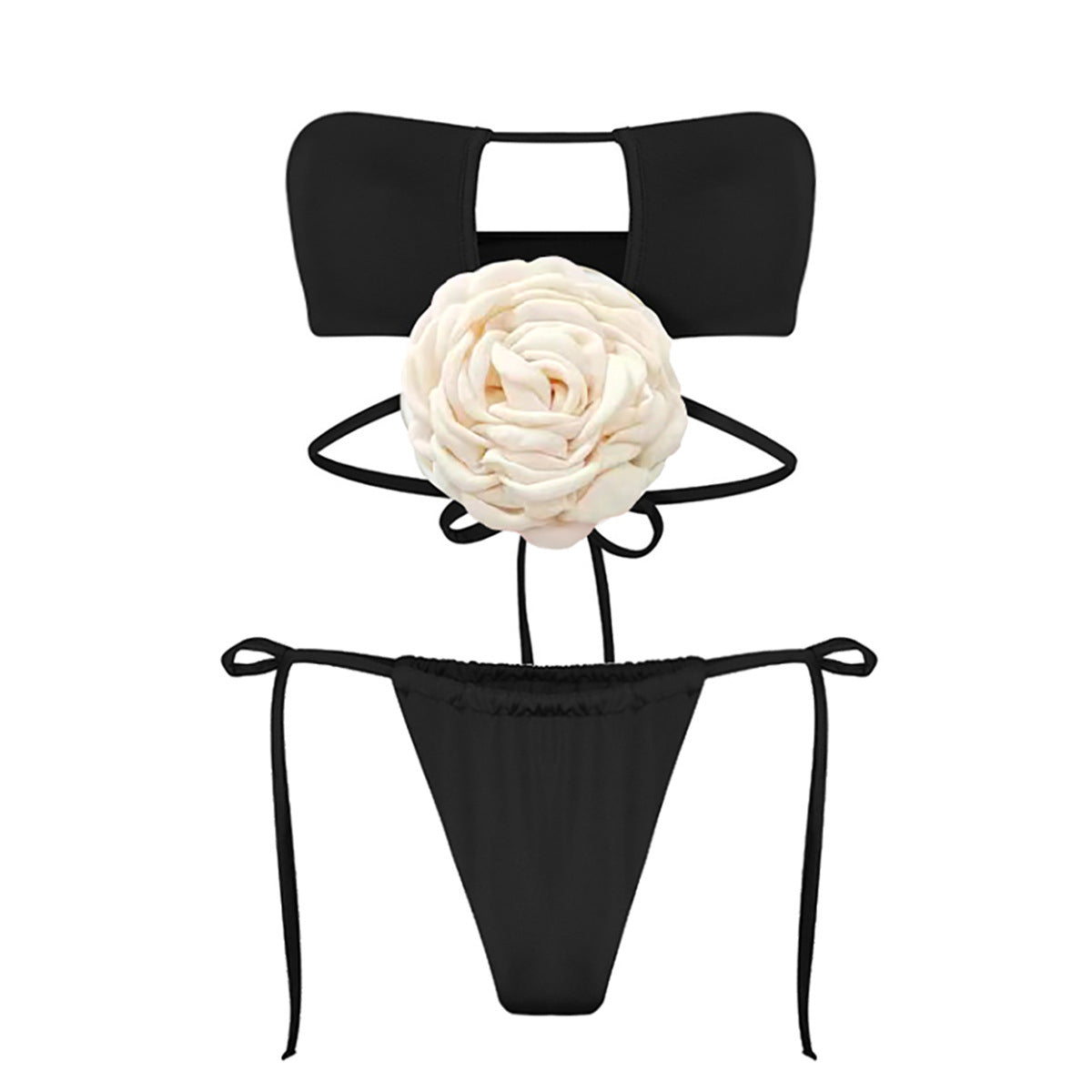 Maillot de bain deux pièces Berg-feldt pour femme : coupe innovante, motif floral