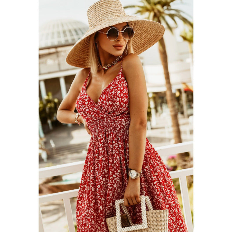 berg-feldt Robe portefeuille imprimé tropical pour femme 1750652616