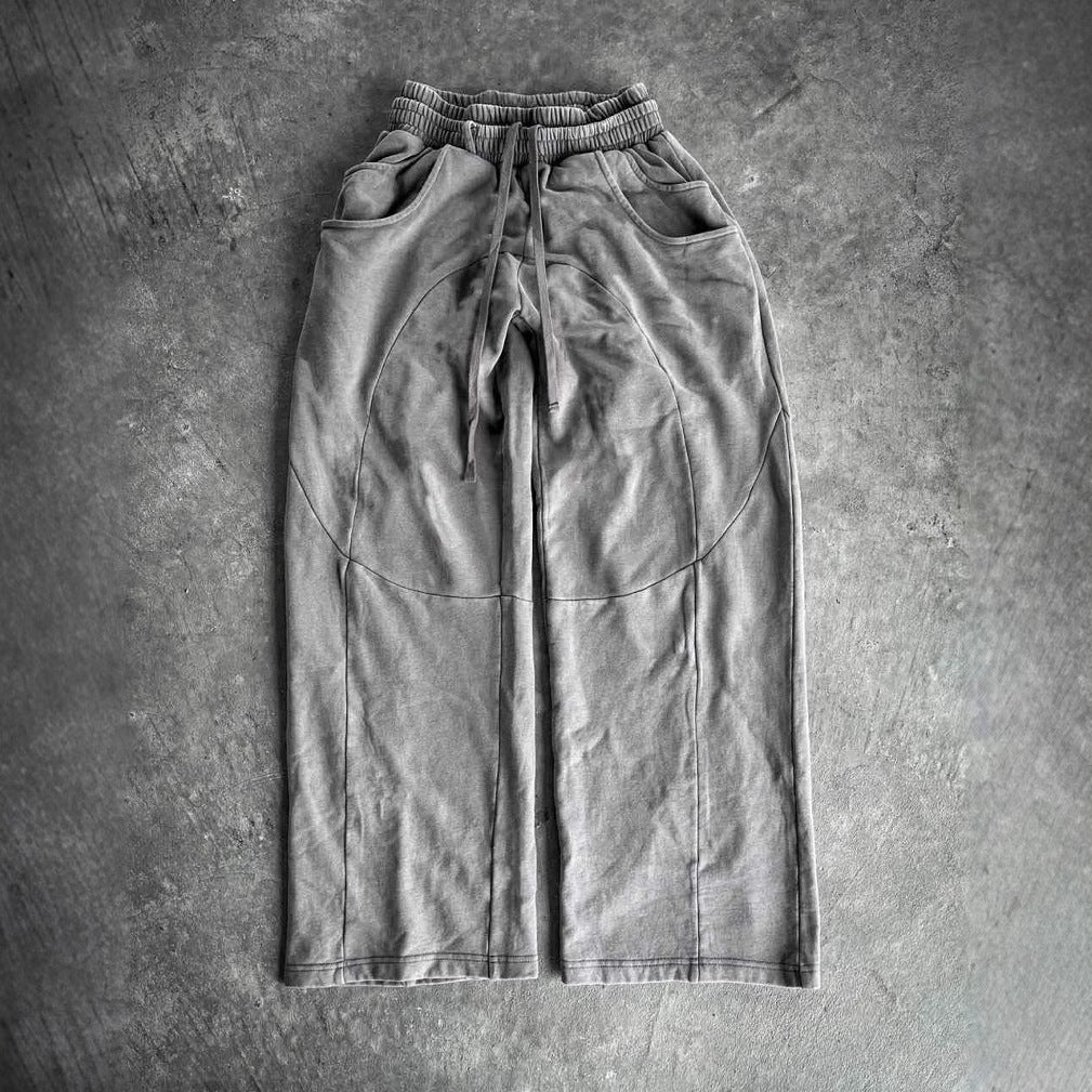 Bequeme Damen-Lounghose mit weitem Bein und elastischem Bund von berg-feldt