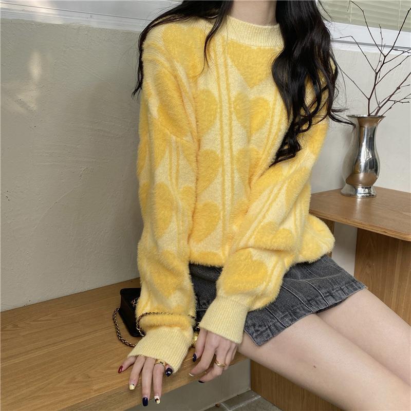 Pull douillet pour femmes, coupe décontractée avec motif varié Berg-Feldt