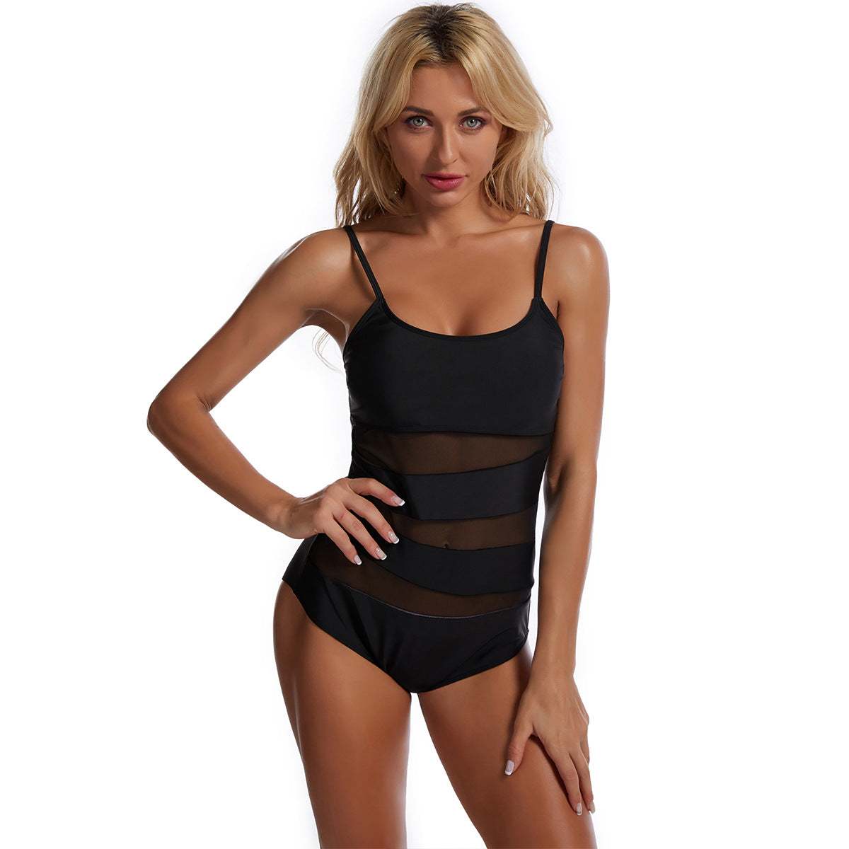 Maillot de bain femme Berg-Feldt avec empiècements en résille