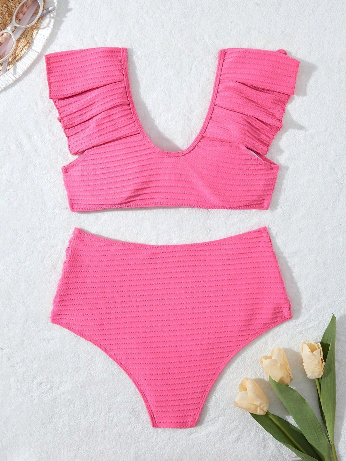 Ensemble de bikini taille haute à volants pour femme Berg-Feldt