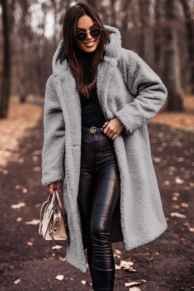 Manteau douillet teddy Berg-Feldt pour femmes