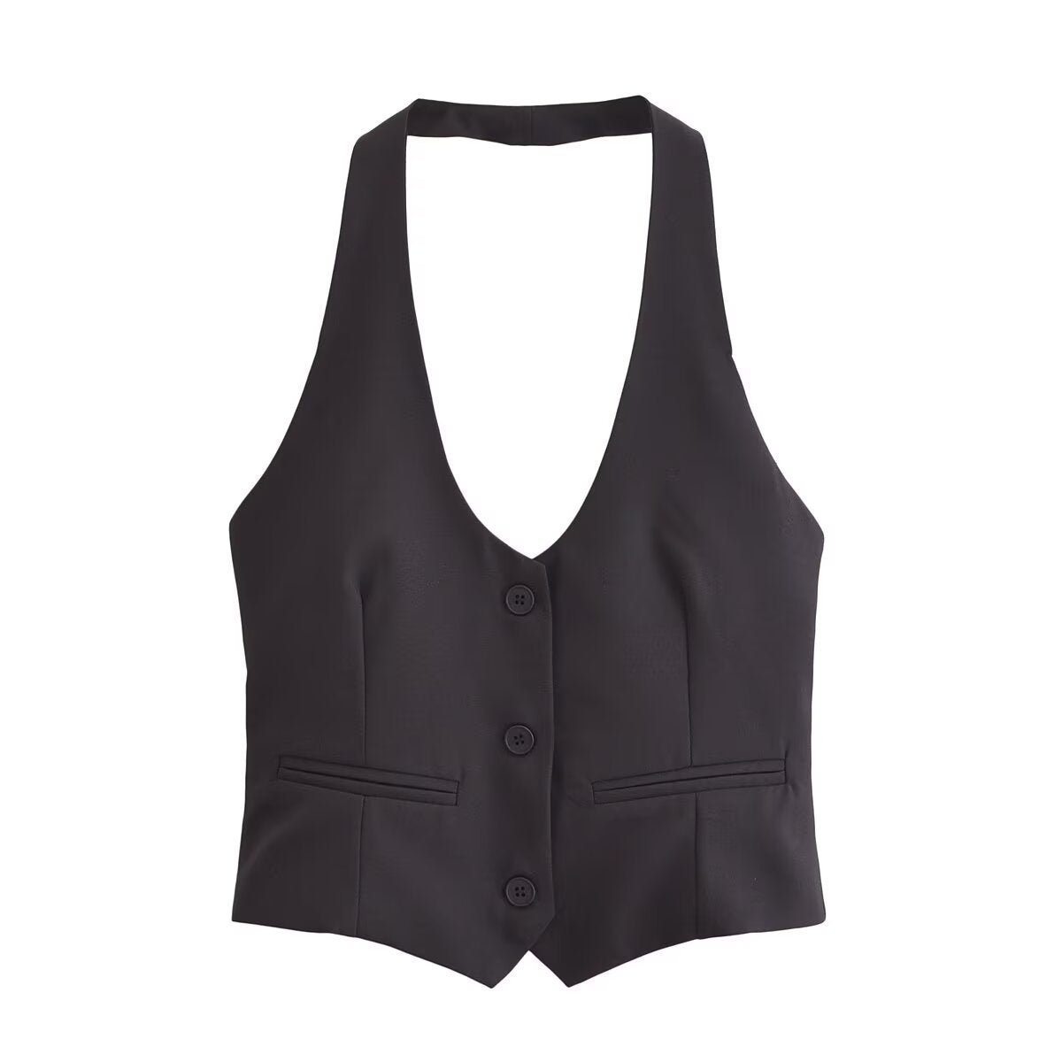 Women's Fitted Halter Neck Vest berg-feldt