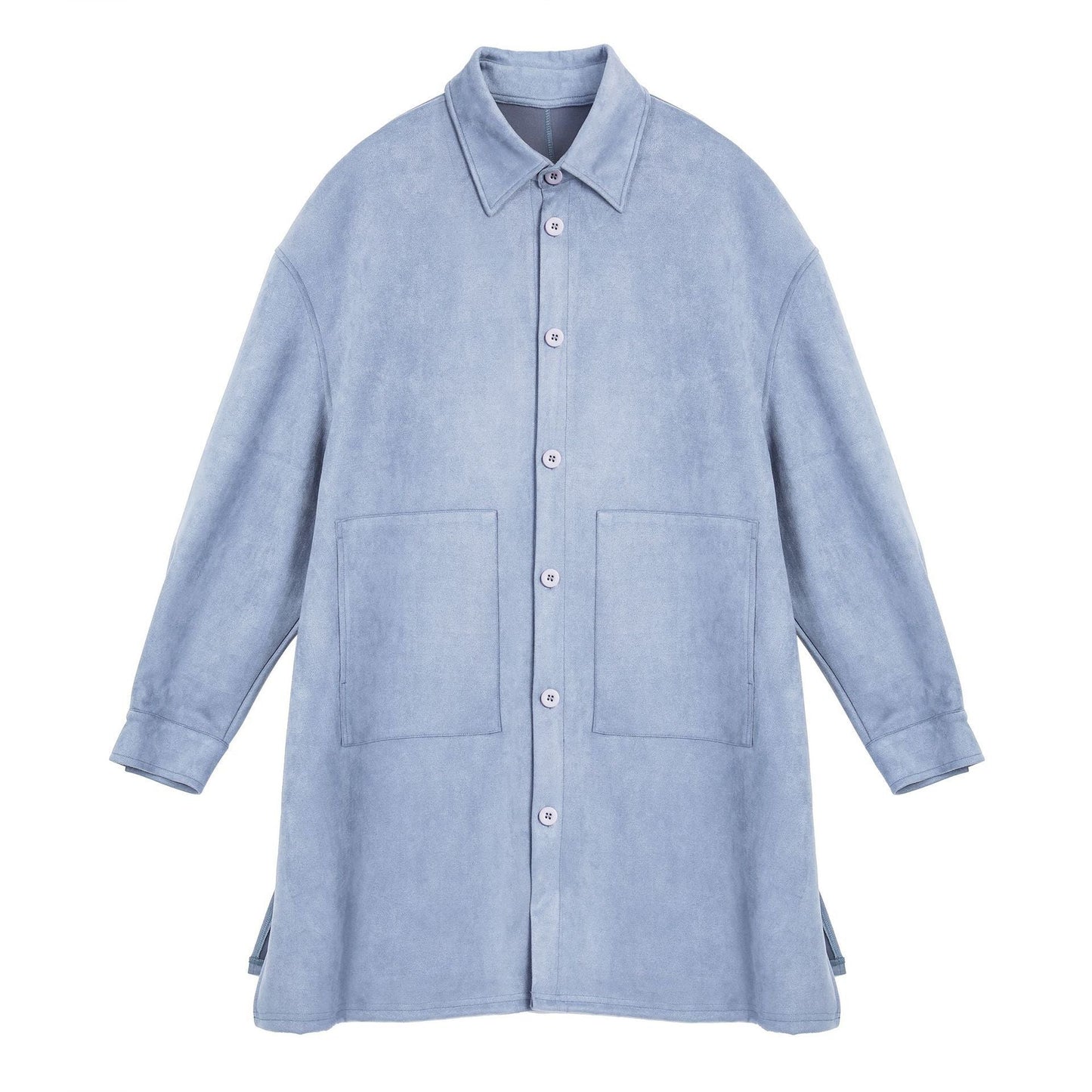 Veste chemise oversize en daim doux avec grandes poches pour femme Berg-Feldt