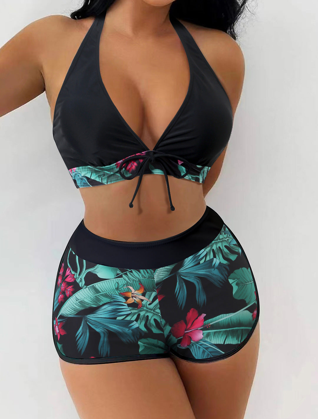 Ensemble de bikini femme berg-feldt, motif floral et bretelles réglables