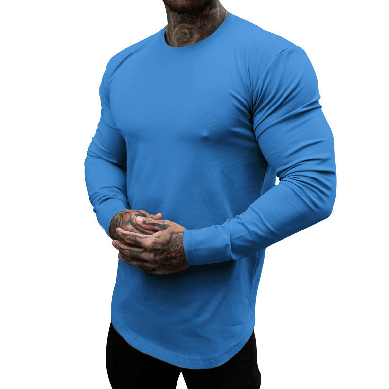Herren Langarmshirt aus weichem, elastischem Baumwollmix mit Rundhalsausschnitt Berg-Feldt