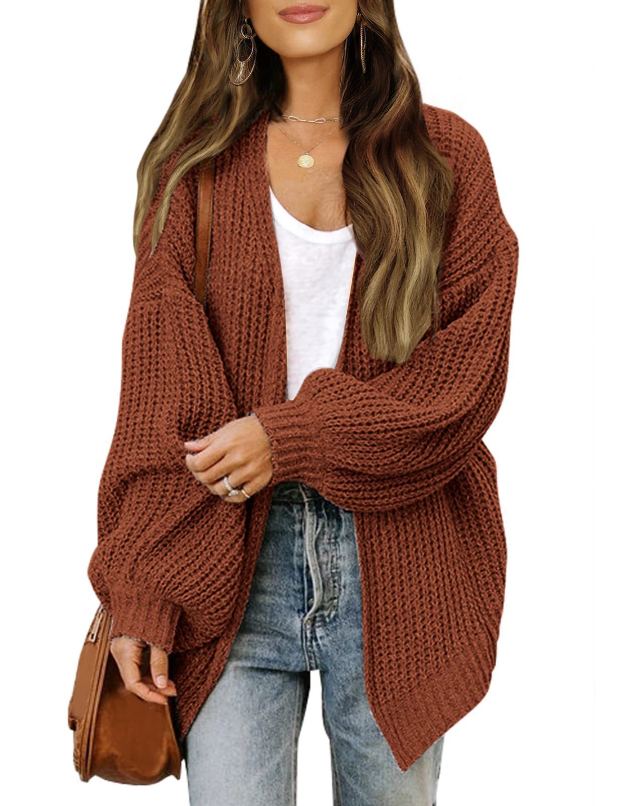 Damen-Cardigan en tricot coupe ample Berg-Feldt