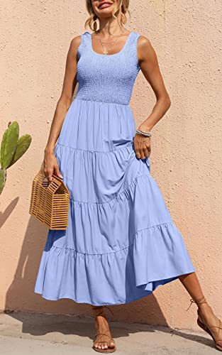 Robe longue étagée pour femme avec haut élastique de berg-feldt