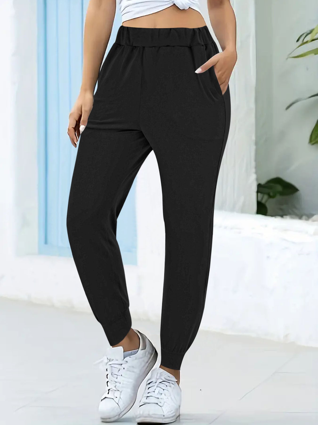 Damen Jogginghose confortable avec taille élastique et poches pratiques Berg-Feldt
