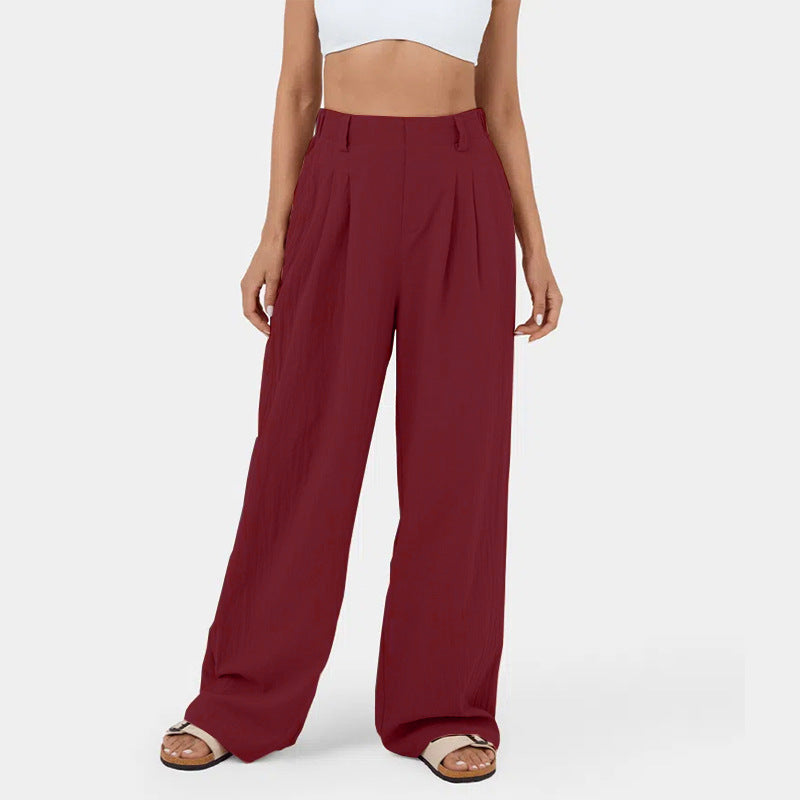 Pantalon chino ample pour femme avec élégants plis et poches latérales Berg-Feldt