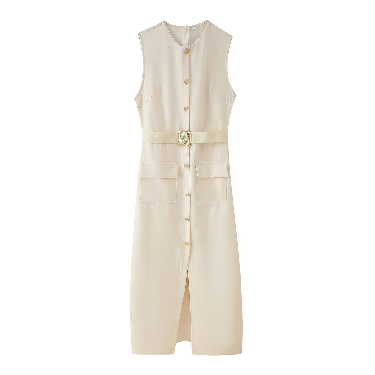 Robe midi femme Berg-Feldt avec ceinture et poches