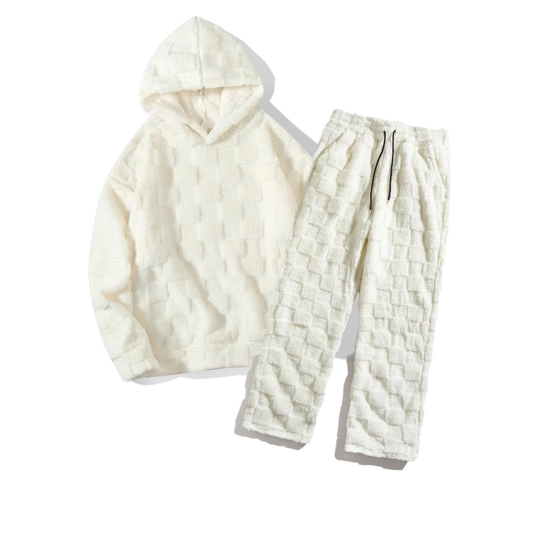 Ensemble confortable en polaire à capuche et taille élastique pour femme Berg-Feldt