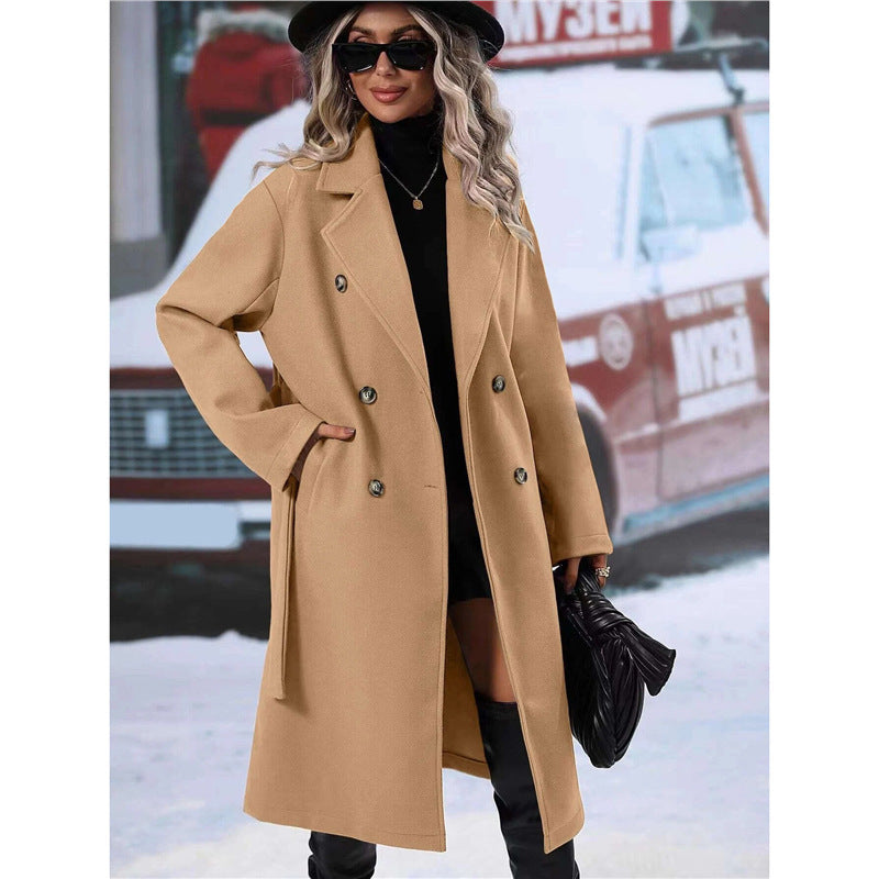 Manteau en laine croisé pour femme Berg-Feldt