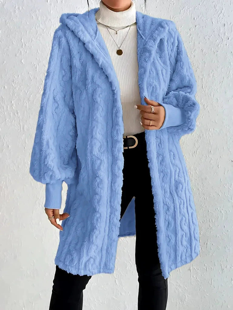 Veste à capuche en polaire robuste pour femme avec manches larges de berg-feldt