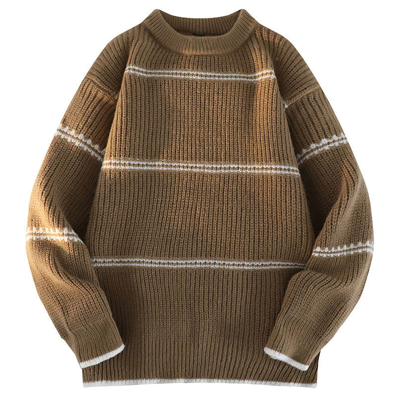 Damen-pull douillet en maille à rayures Berg-Feldt