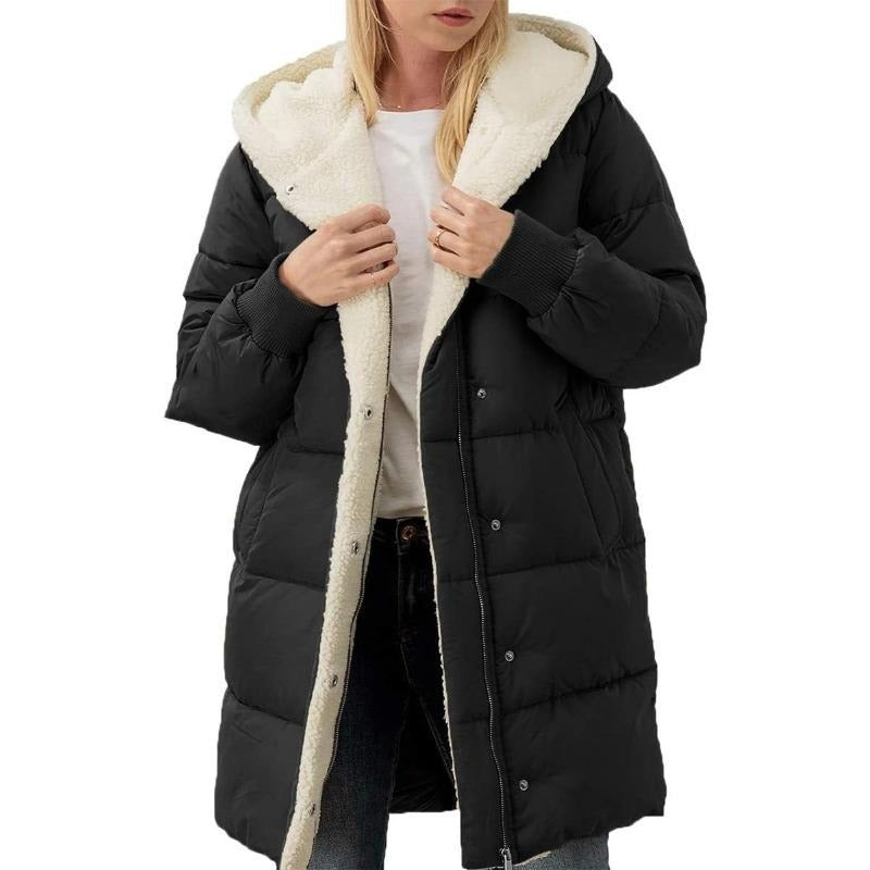 Berg-Feldt | Manteau d'hiver réversible en coton à capuche pour femme