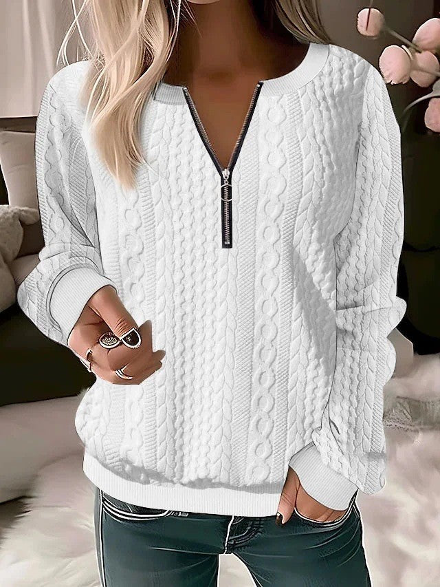 Pull en maille zippé Berg-Feldt pour femme