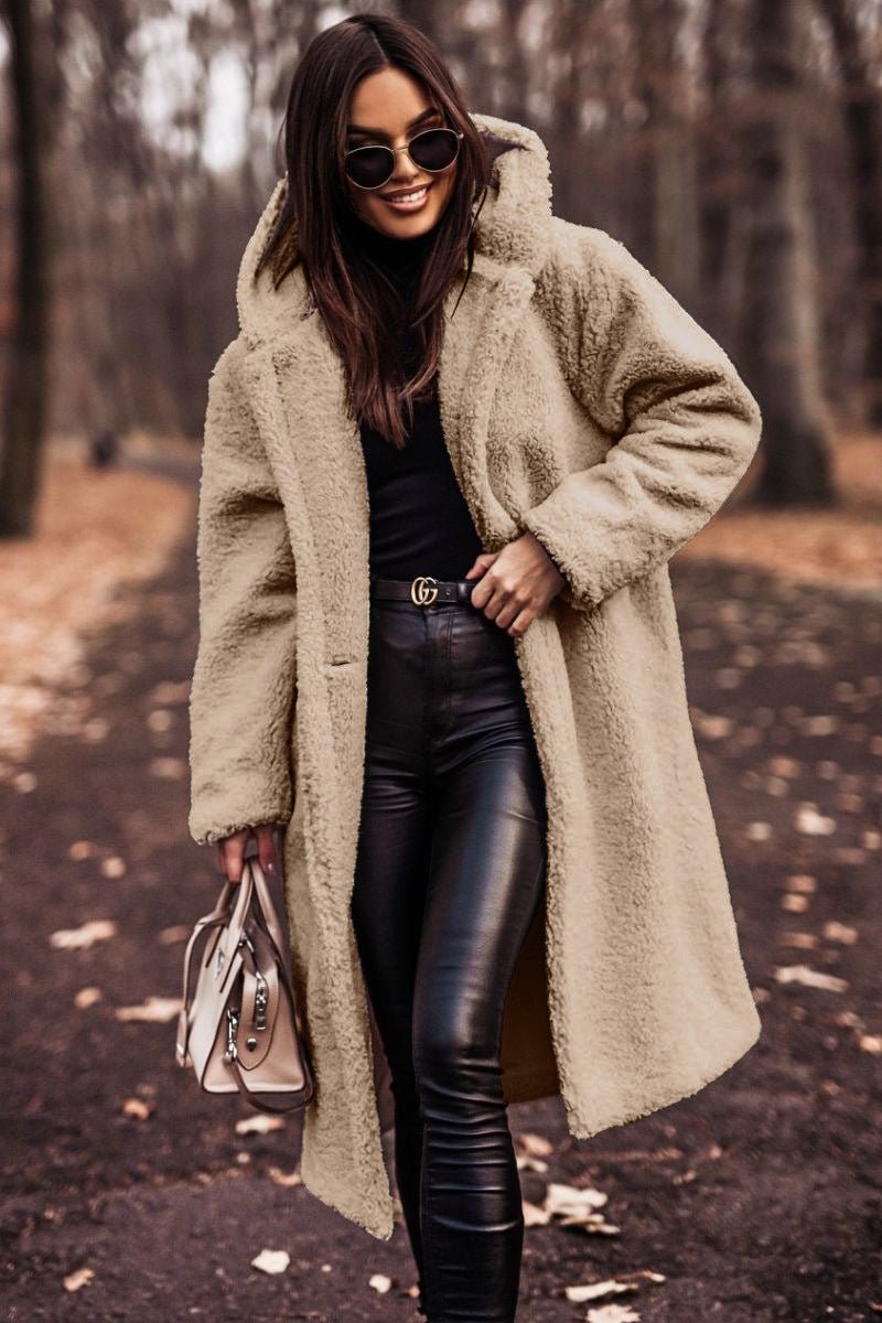Manteau douillet teddy Berg-Feldt pour femmes