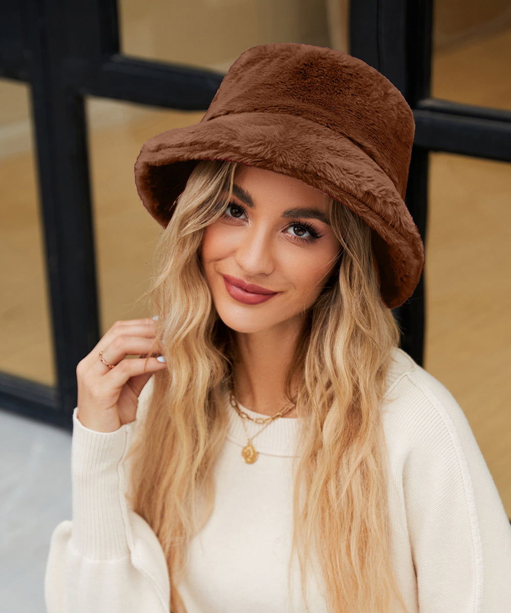 Chapeau douillet en peluche douce pour femme Berg-Feldt