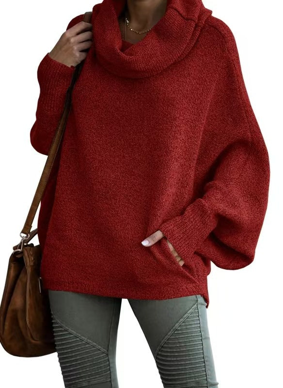 Damen Oversized Strickpullover mit Rollkragen Berg-Feldt