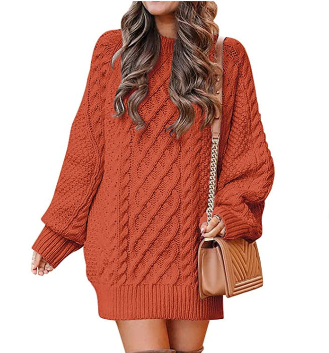 Damen Großer Strickpullover mit Zopfmuster und lässigem Schnitt Berg-Feldt
