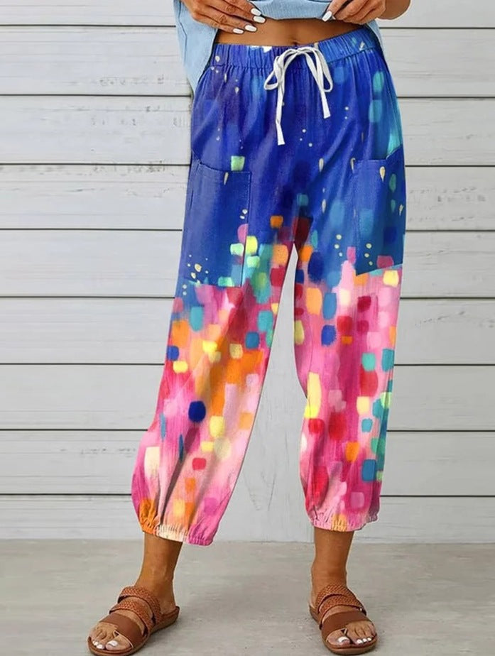Berg-Feldt Women's Vibrant Graphic Print Lounge Pants