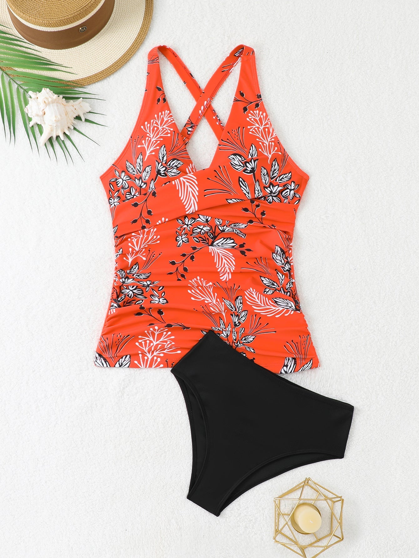 Ensemble tankini femme à fronces flatteuses de berg-feldt