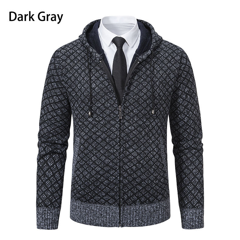 Herren modische Sweatjacke mit Kapuze und elegantem Muster Berg-Feldt