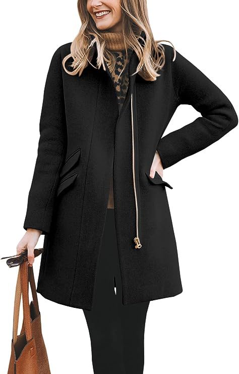 Manteau en laine asymétrique élégant pour femme Berg-Feldt