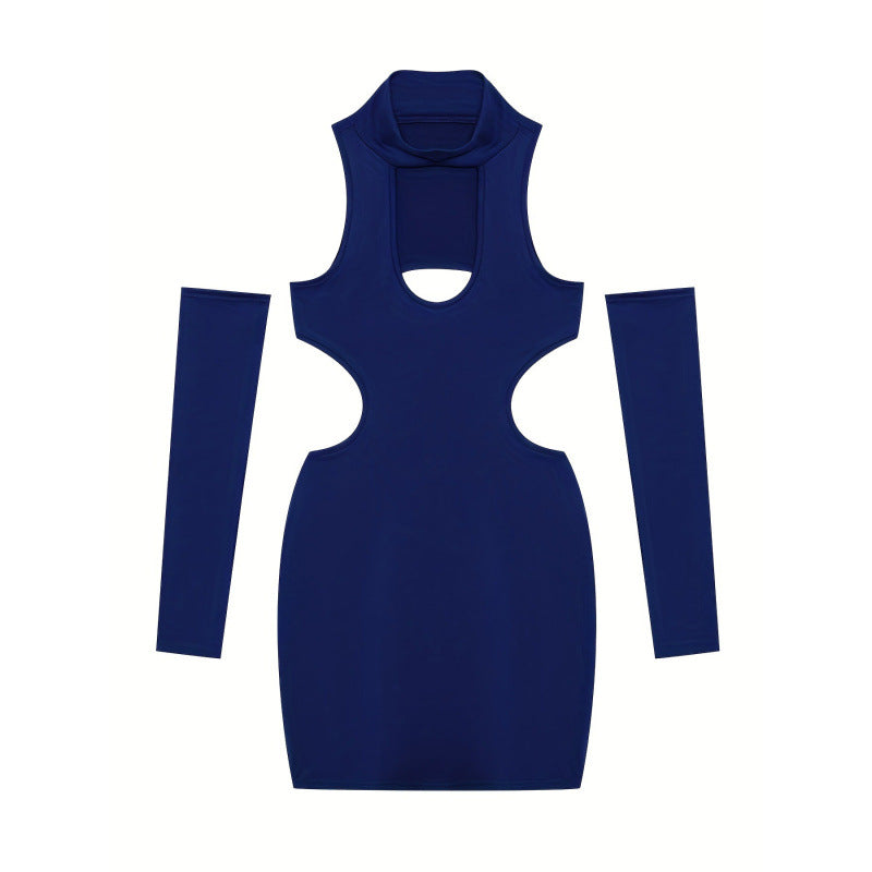 Robe ajustée pour femme avec découpes et manches longues de berg-feldt