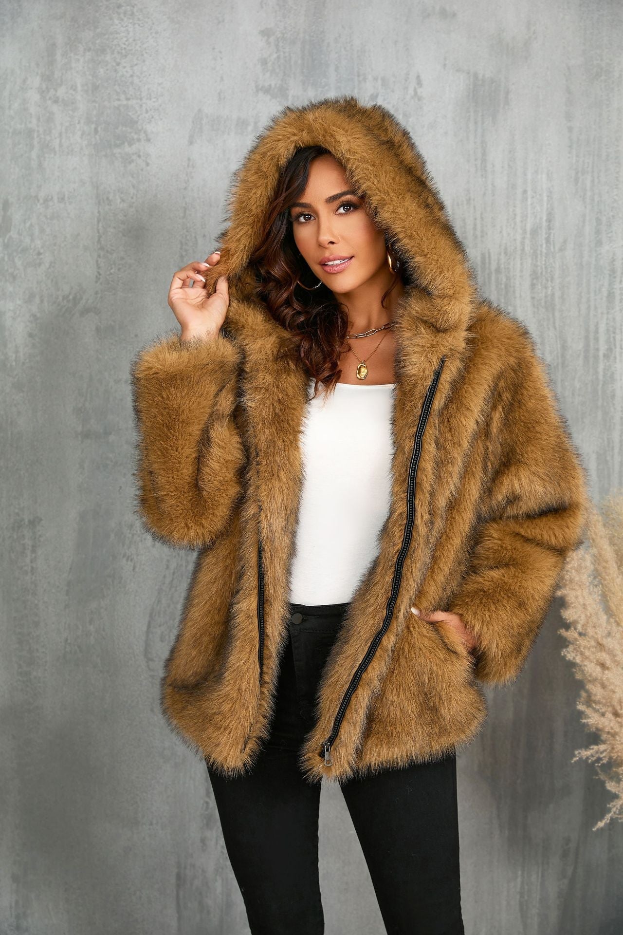 Veste à capuche douillette Berg-Feldt pour femmes