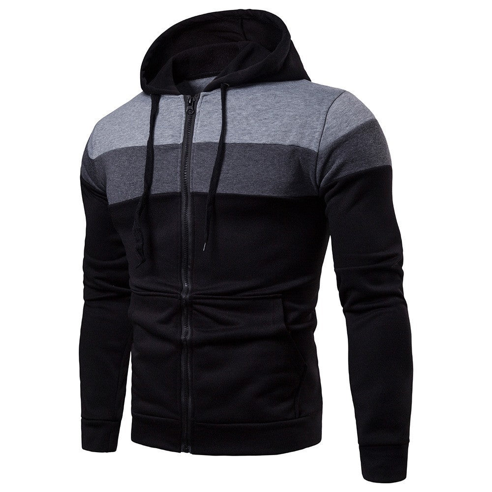 Veste à capuche pour hommes, modèle color block Mountain Field