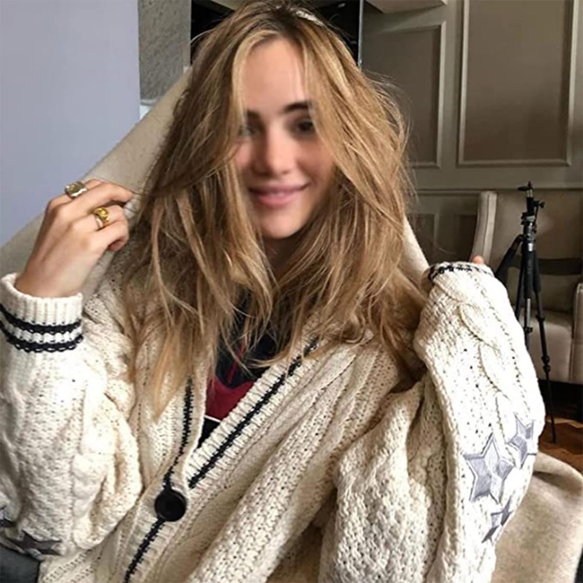Cardigan en grosse maille pour femme avec motif étoile tendance Berg-Feldt