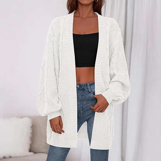 Women's Oversized Knitted Cardigan Mountain Field