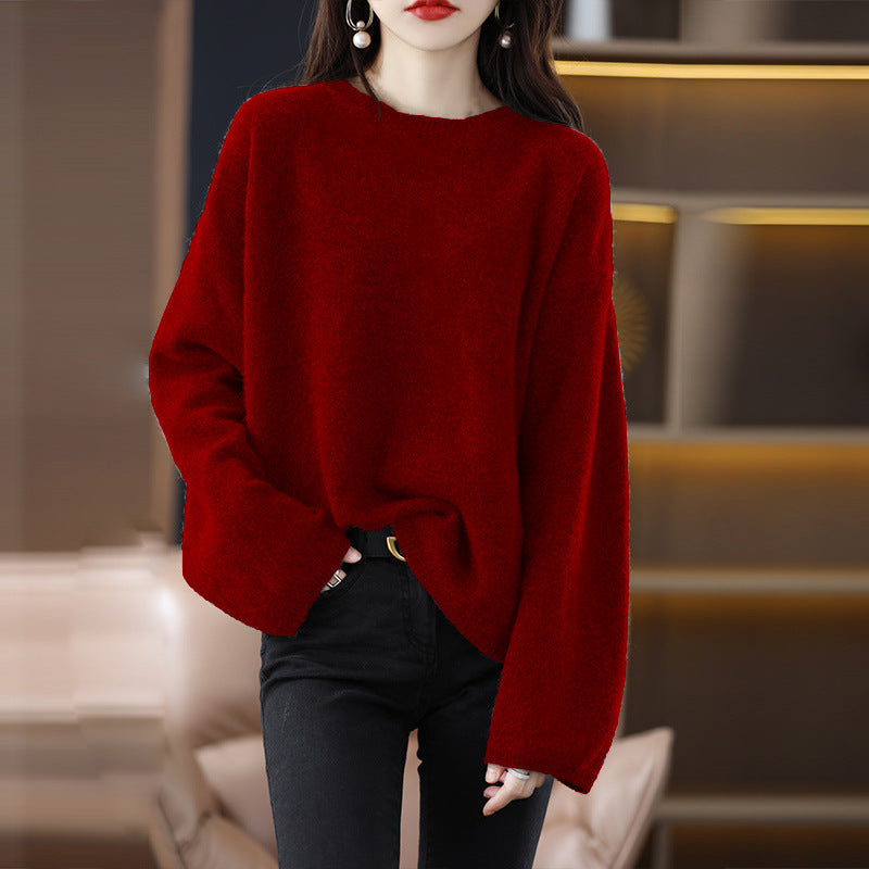 Pull en maille oversize pour femme, coupe ample et manches longues Berg-Feldt