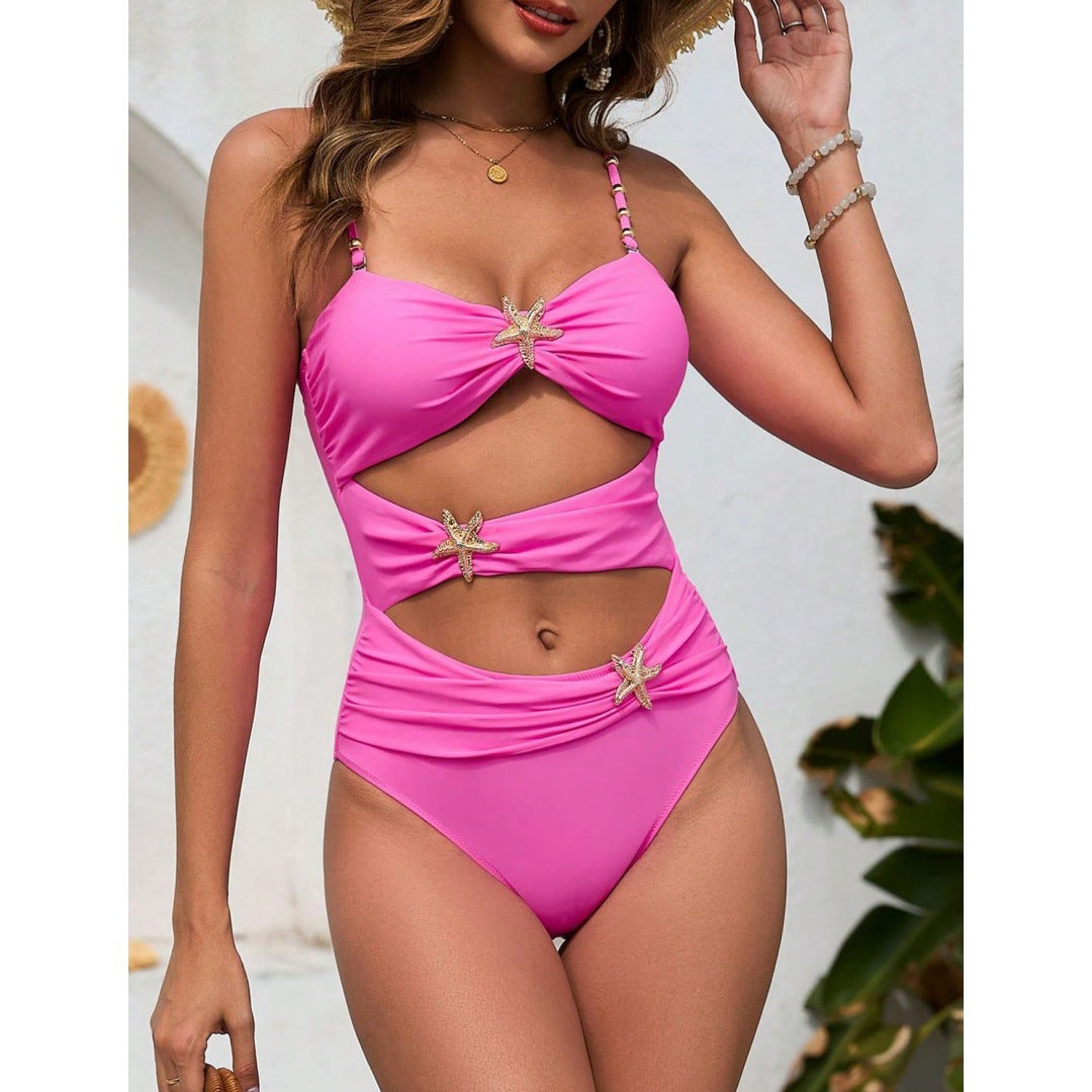 Maillot de bain femme Berg-Feldt avec découpes et ornement étoiles