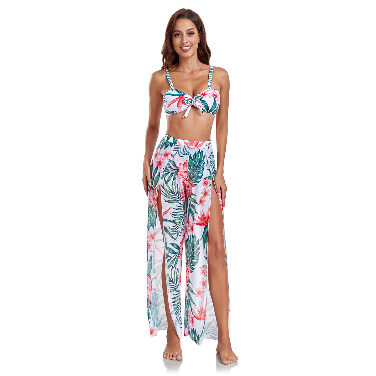 Bikini et robe portefeuille à motif tropical pour femmes de berg-feldt