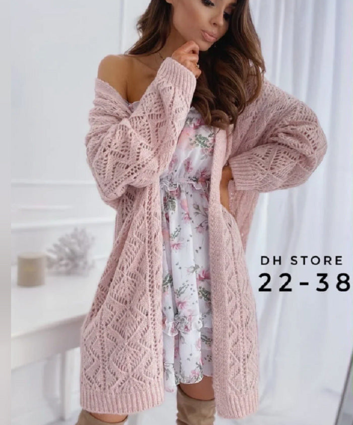 Cardigan femme grande taille en maille ajourée Berg-Feldt