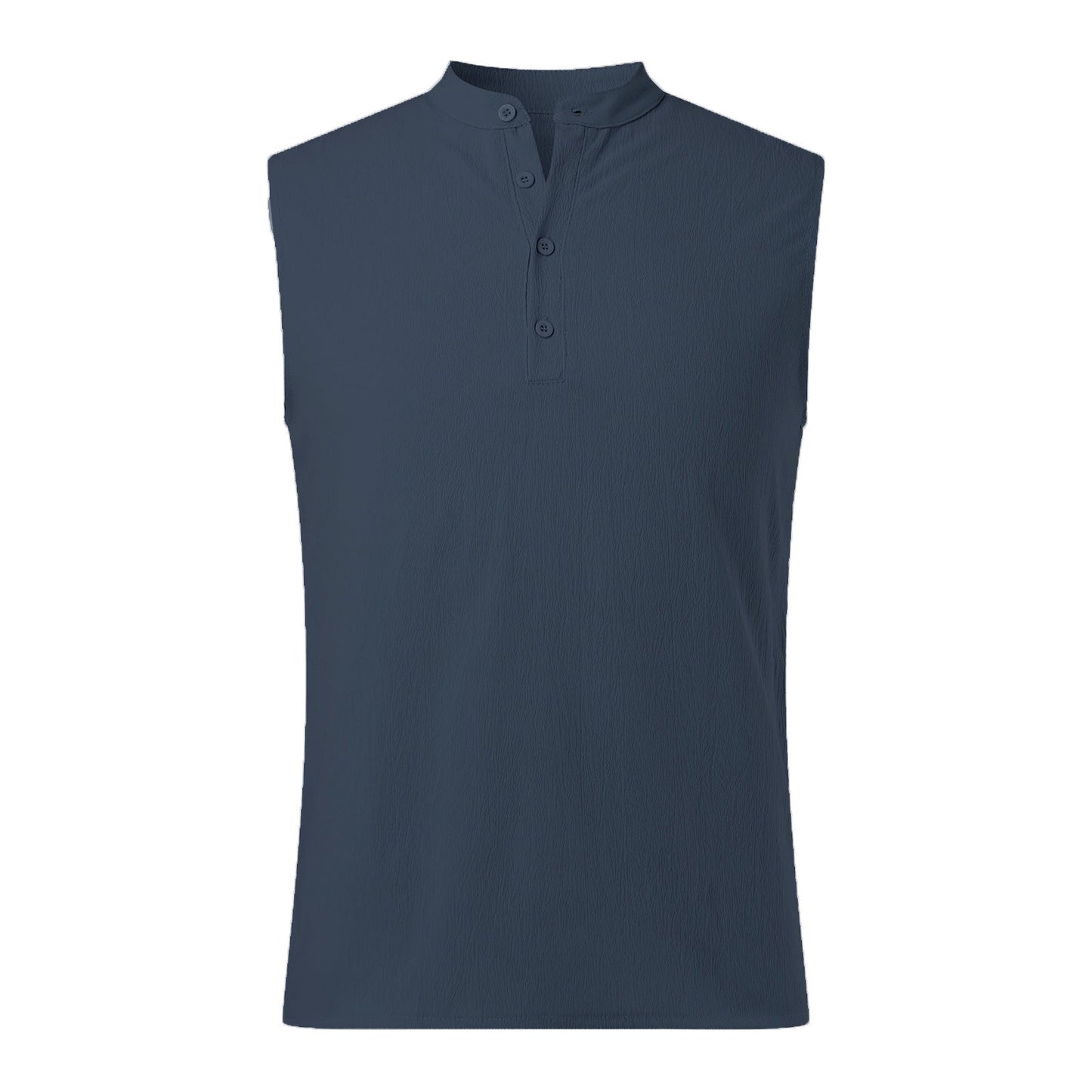 Herren Ärmelloses Henley-Shirt aus atmungsaktivem und leichtem Material Berg-Feldt
