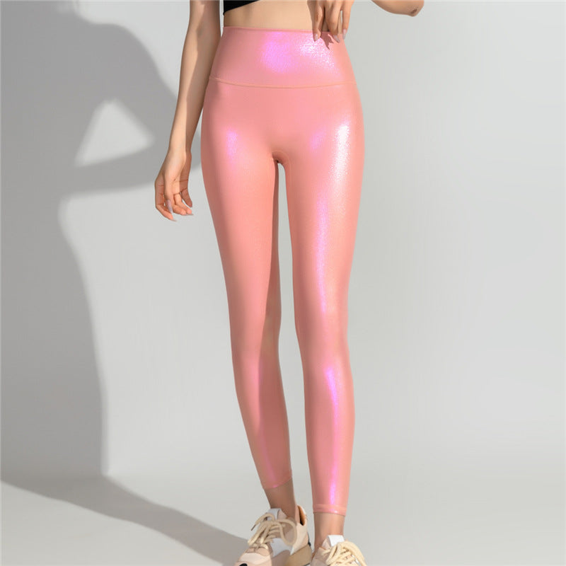 Leggings brillantes pour femme, taille haute, berg-feldt