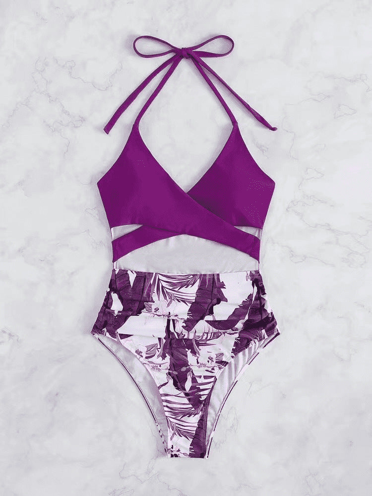 Maillot de bain taille haute et échancré Berg-feldt pour femme