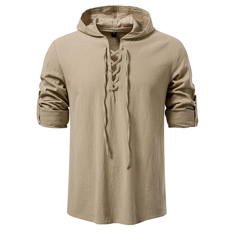 Haut à capuche pour homme avec motif à lacets unique - Berg-Feldt